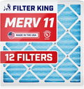 Filter King Air Filters 12.75x21x1 | 12-PACK | MERV 11 HVAC Pleated AC Furnace by FilterKing