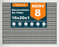 16x20x1 Reusable Air Filter, MERV 8, Permanent Electrostatic Air Filter by Unknown
