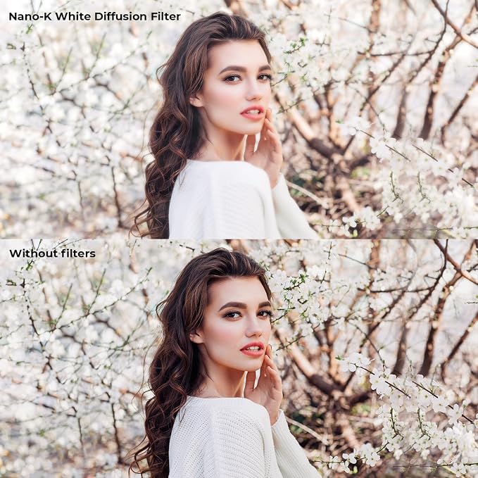 K&F CONCEPT 82mm White Mist 1/4 Filter, 18 Multi-Layer Coatings Dreamy Soft - Image 4