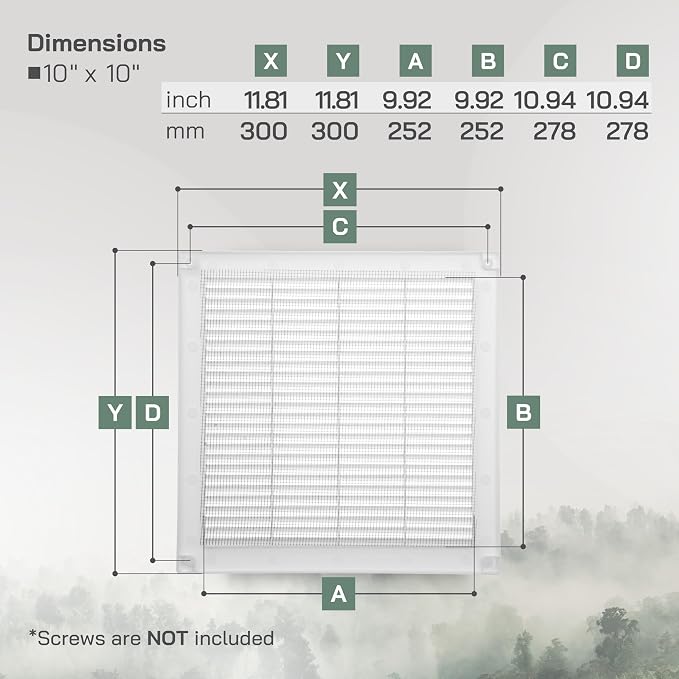 Vent Systems 10" x 10" Inch - Image 2