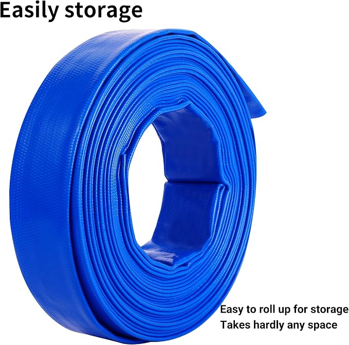 3" x 100 FT Lay Flat Water Pump Discharge Hose, - Image 6