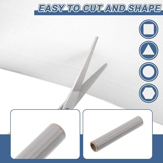 uxcell 80 Mesh 39" x 12" Woven Wire Mesh, 304 Stainless Steel Air Vent Filter - Image 4