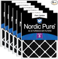 Nordic Pure 15x20x1 Pure Carbon Pleated Odor Reduction Furnace Air Filters 6 by NordicPure