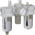 PneumaticPlus SAU400-N06G Compressed Air Filter Regulator Lubricator Combo 3/4" by PneumaticPlus