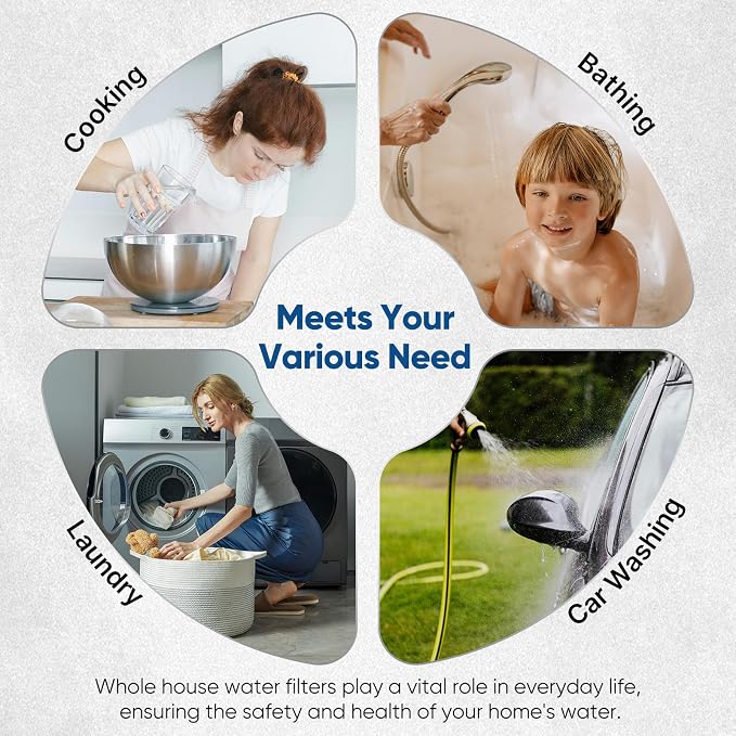 PUREPLUS 5 Micron 10" x 4.5" Whole House Sediment and Carbon Water Filter - Image 8