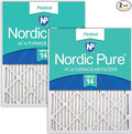 Nordic Pure 18x20x1 Pleated MERV 14 Air Filters 2 Pack by NordicPure