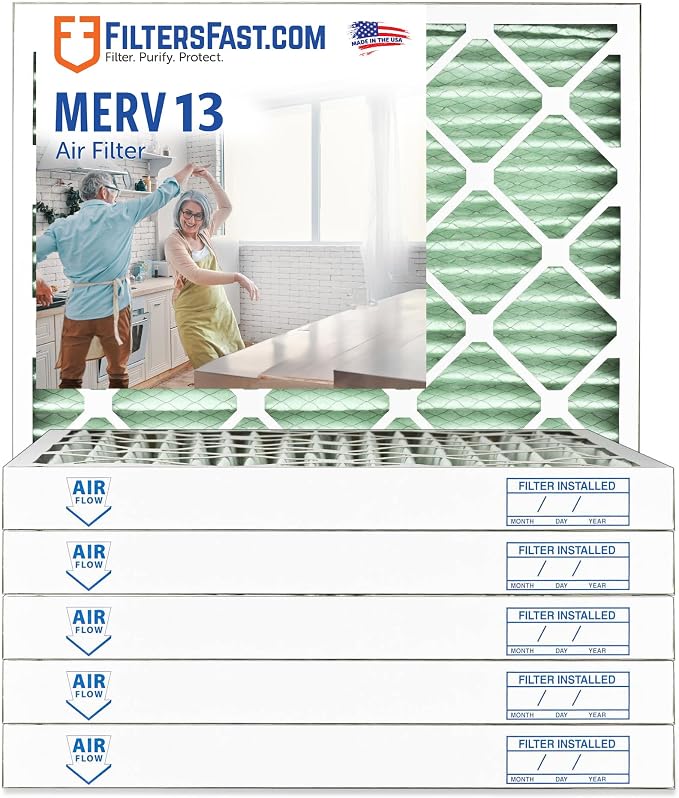 Filters Fast 30x36x2 Pleated Air Filter Merv 13, 2 inch AC Furnace Air Filters by FiltersFast