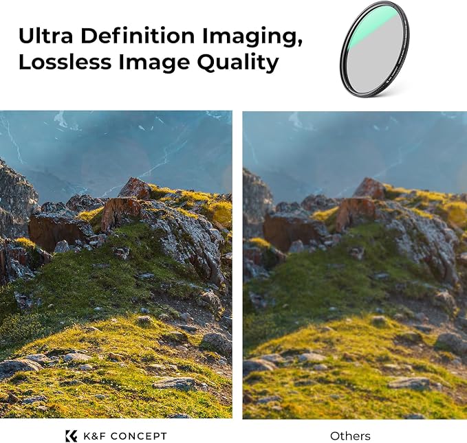 K&F CONCEPT 58mm Ultra-Low Reflectivity Circular Polarizers Filter 28 - Image 6