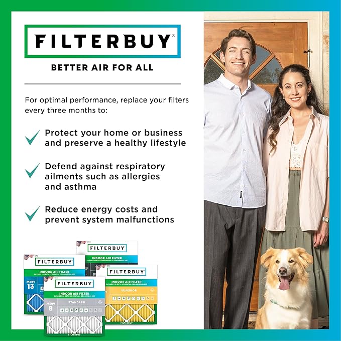 Filterbuy 14x24x2 Air Filter MERV 11 Superior Pet & Allergy Defense, - Image 7