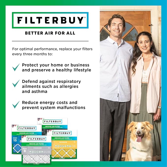 Filterbuy 16x30x4 Air Filter MERV 8 Essential Dust & Allergy Defense, - Image 7