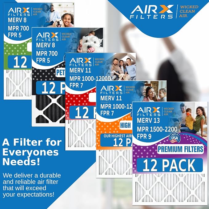 16x22x1 Air Filter MERV 13 Rating, 12 Pack of Furnace Filters Comparable to MPR - Image 5