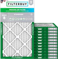 Filterbuy 11.5x19.5x1 Air Filter MERV 8 Essential Dust & Allergy Defense by Filterbuy