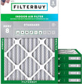 Filterbuy 18x20x2 Air Filter MERV 8 Essential Dust & Allergy Defense, by Filterbuy