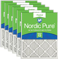 Nordic Pure 12x24x1 Pleated MERV 13 Air Filters 6 Pack by NordicPure