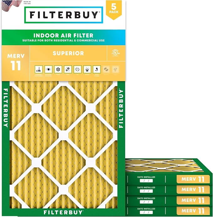 Filterbuy 24x36x1 Air Filter MERV 11 Superior Pet & Allergy Defense, by Filterbuy