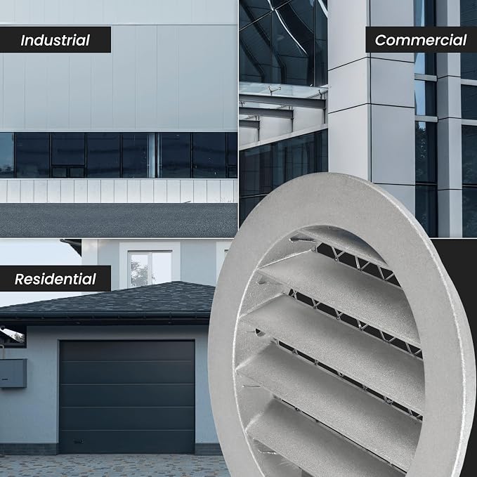 Repa Market 8" Inch Scratch Resistant Black Soffit Air Vent Cover - Image 5