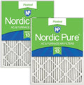Nordic Pure 14x25x1 Pleated MERV 13 Air Filters 2 Pack by NordicPure