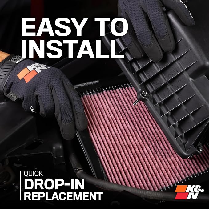 K&N High-Flow Original Lifetime Engine Air Filter: Increase Power: Premium - Image 10