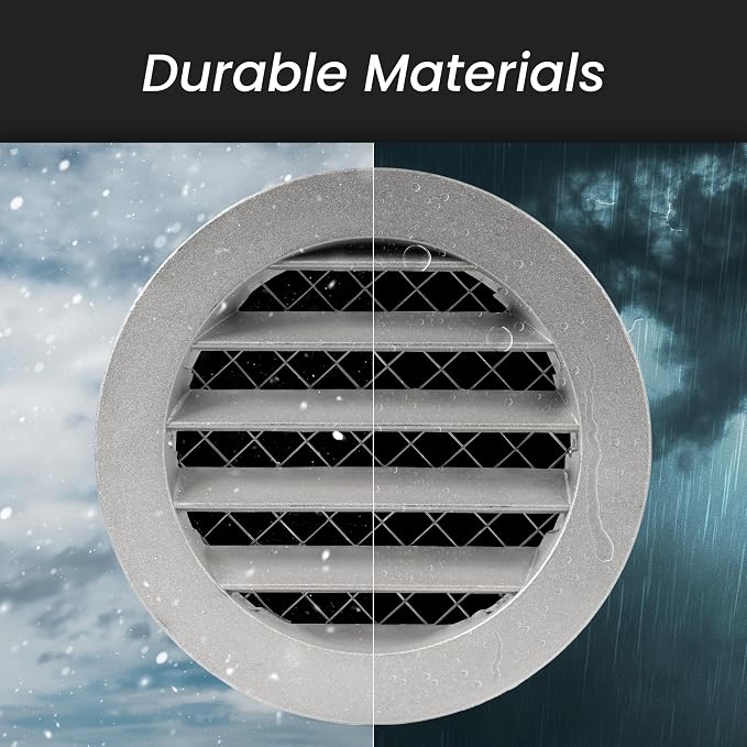 4" Gray Vent Cover - Image 4