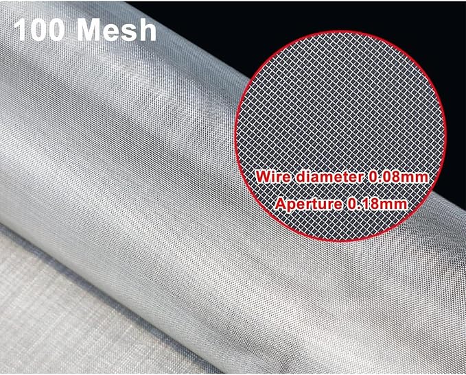 Stainless Steel Woven Wire Mesh 100 Mesh Sheet, 304 Stainless Steel Wire Cloth - Image 3