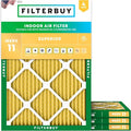 Filterbuy 25x32x1 Air Filter MERV 11 Superior Pet & Allergy Defense, by Filterbuy