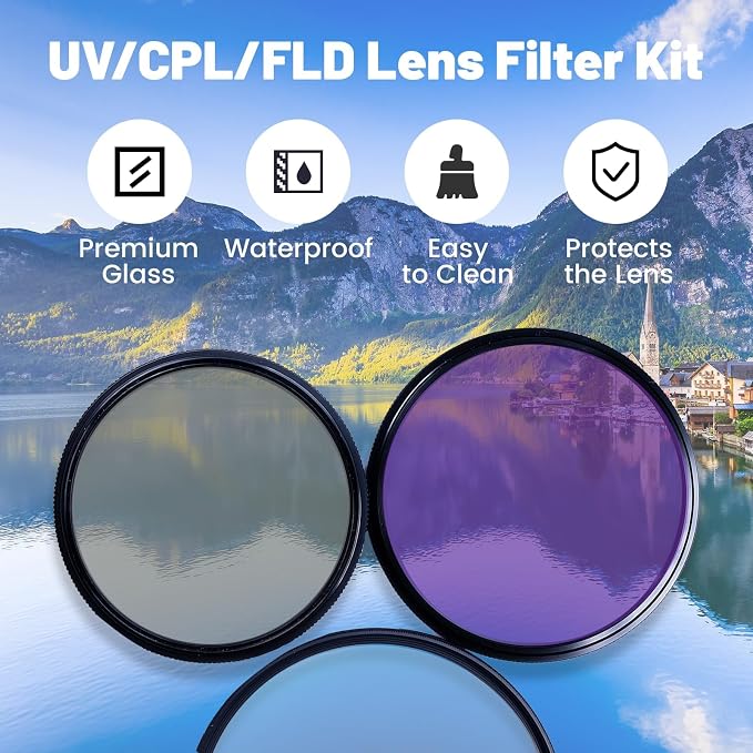 52mm UV+CPL+FLD Lens Filter Kit - Image 8