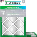 Filterbuy 16.5x21.5x1 Air Filter MERV 8 Essential Dust & Allergy Defense by Filterbuy