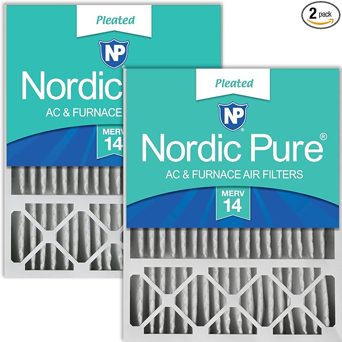 Nordic Pure 20x25x5 Lennox X6673 X6675 Replacement MERV 14 Air Filters 2 Pack by NordicPure