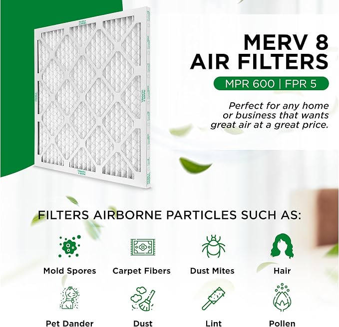 Mann+Hummel 20x22x1 MERV 8 Pleated HVAC AC Furnace Air Filters. 4 Pack. - Image 4