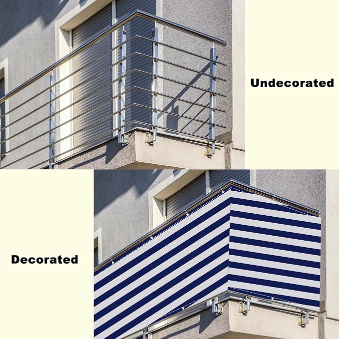 Privacy Fence 4.3' x 13.1' Durable UV-Resistant Garden Fence, Included Cable - Image 8