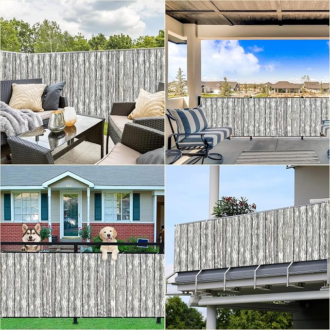 Privacy Screen Protector 2.6' x 49.2' UV Protection 96% Outdoor Dog Fence - Image 7