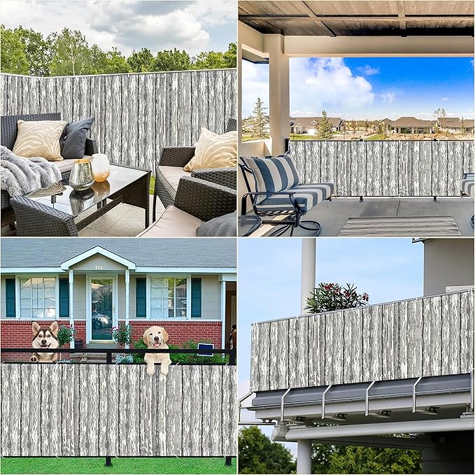 Privacy Screen Protector 3' x 26.2' UV Protection Weather-Resistant Privacy - Image 7