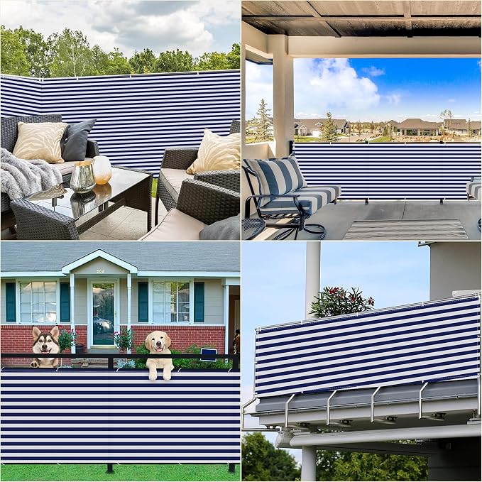 Fence Privacy Screen 2.8' x 3.3' UV Protection Weather-Resistant Privacy Screen - Image 7