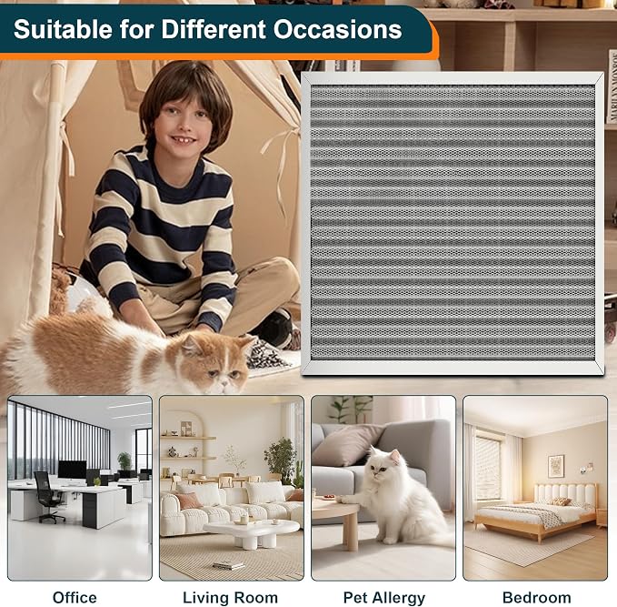 14x20x1 Reusable Air Filter, MERV 8, Permanent Electrostatic Air Filter - Image 7