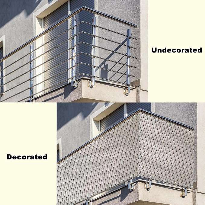 Privacy Screen 3.6' x 26.2' Durable and UV Resistant Privacy Screen - Image 8