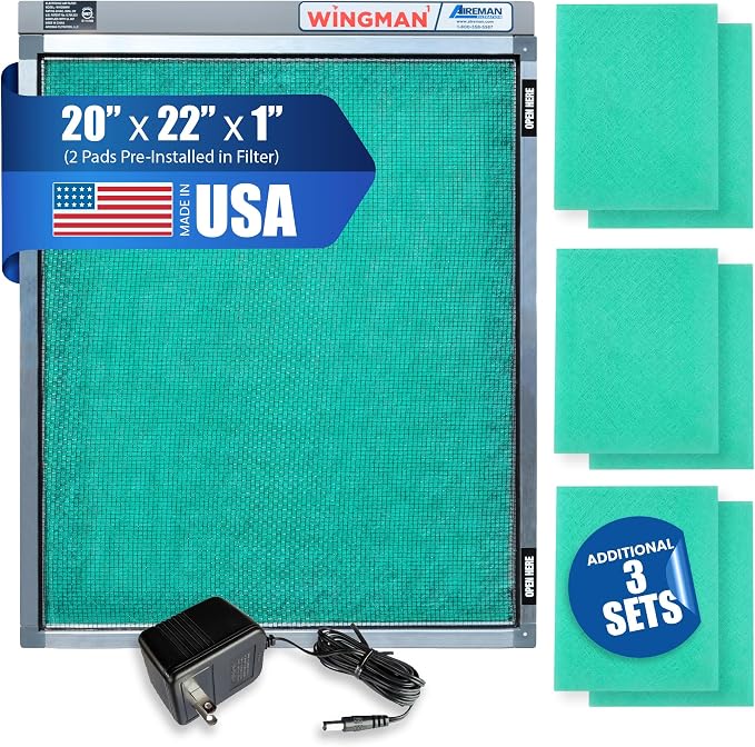 20x22x1 Polarized Media Electronic Air Filter by WINGMAN1