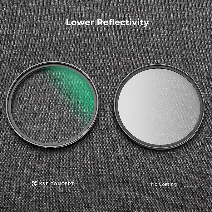 K&F CONCEPT 55mm White Mist 1/4 Filter, 18 Multi-Layer Coatings Dreamy Soft - Image 5