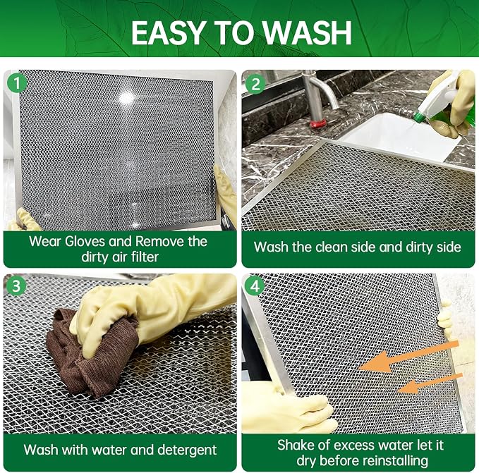 14x20x1 Air Filter Electrostatic Filter Reusable Washable HVAC AC Furnace Filter - Image 7