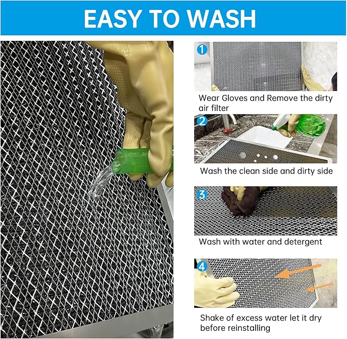 UBeesize 18x24x1 Reusable Electrostatic Air Filter HVAC AC Furnace Filter - Image 7