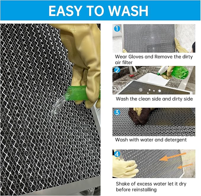UBeesize 20x30x1 Reusable Electrostatic Air Filter HVAC AC Furnace Filter - Image 7