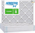 Aerostar 8x18x1 MERV 8, Pleated Air Filter, Box of 6, Made in the USA by AirFiltersDelivered